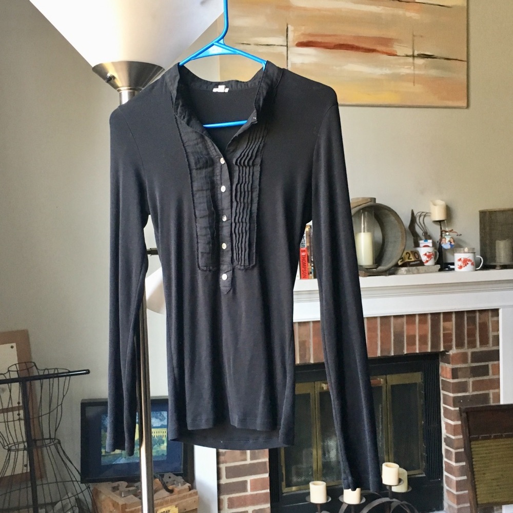 J. Crew long sleeve black top